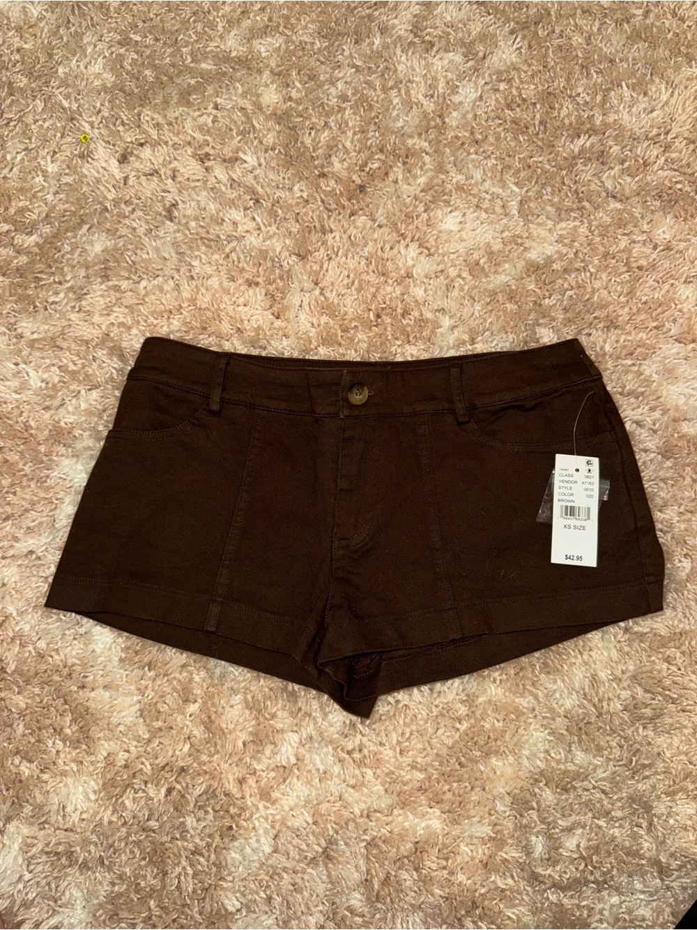 Pacsun Women's Brown Cotton Blend Shorts